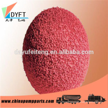 Bomba de concreto natural orange dn125 china fornecedor a venda quente bomba de concreto putzmeister peças de reposição bola de limpeza